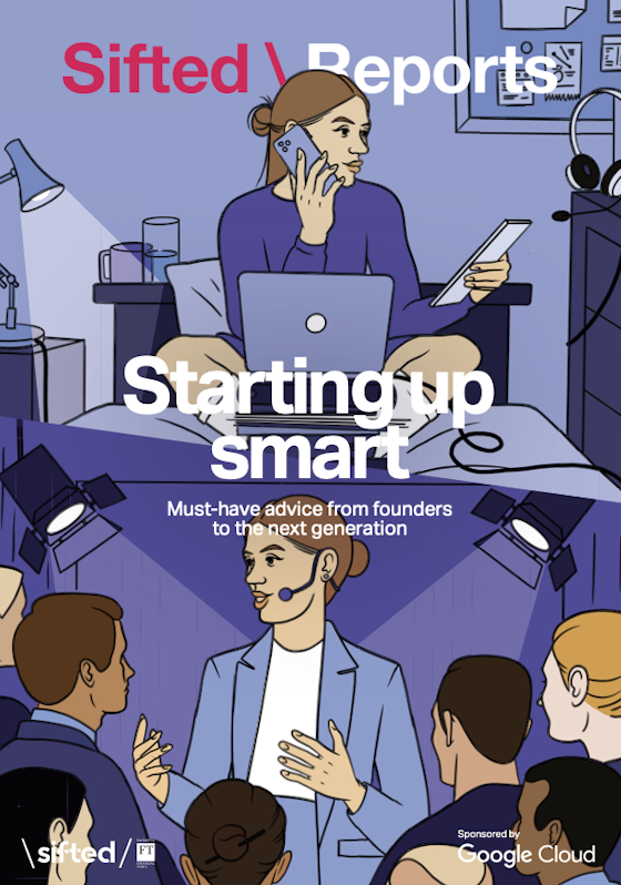 Sifted report shown in a magazine cover like fashion