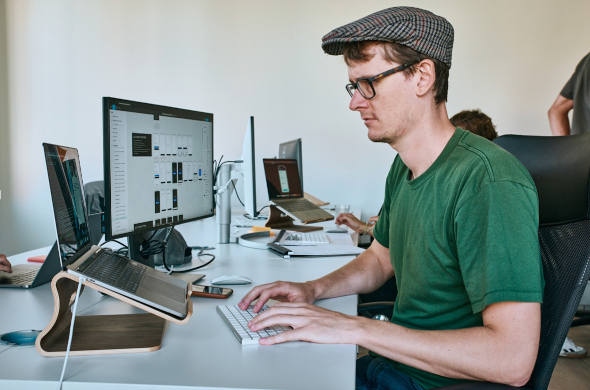 4 ways to break into software development Man typing on keyboard