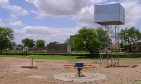 A deserted PlayPump.