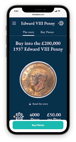 Simplified user journey for the Edward VIII Penny