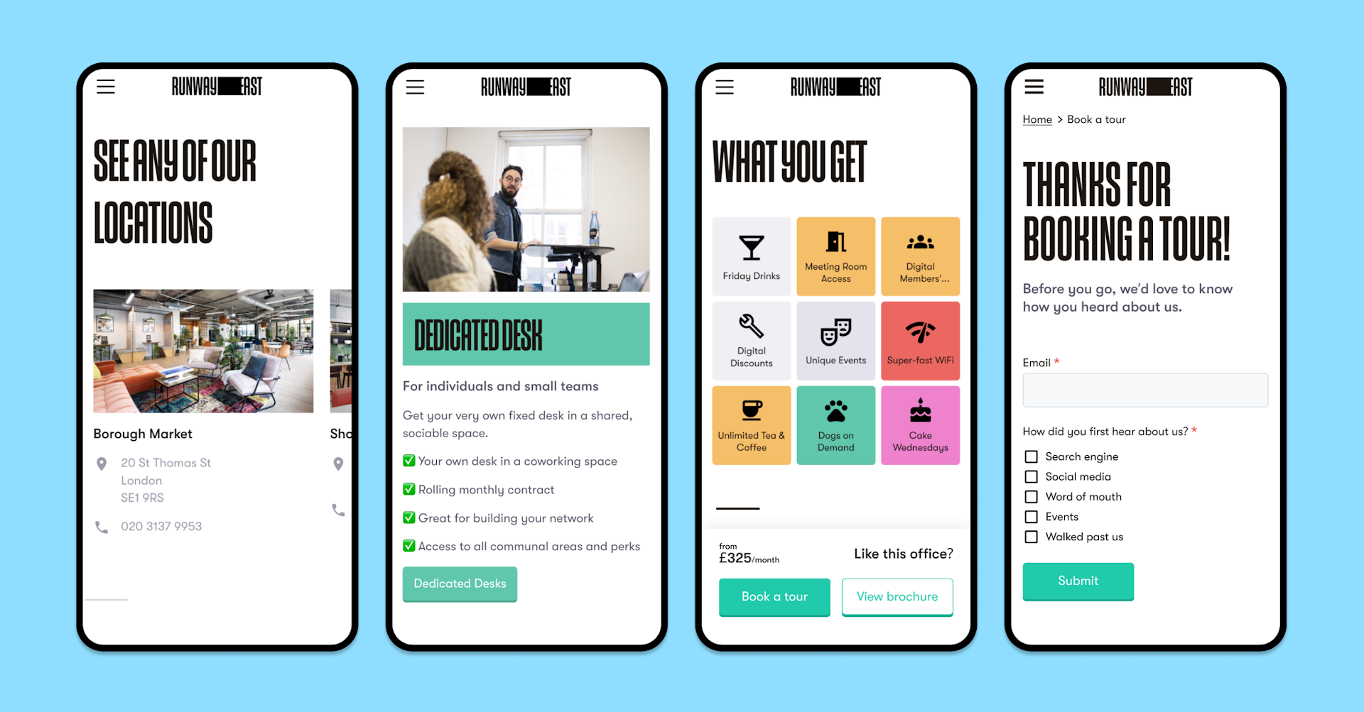 Runway East is built on a headless CMS