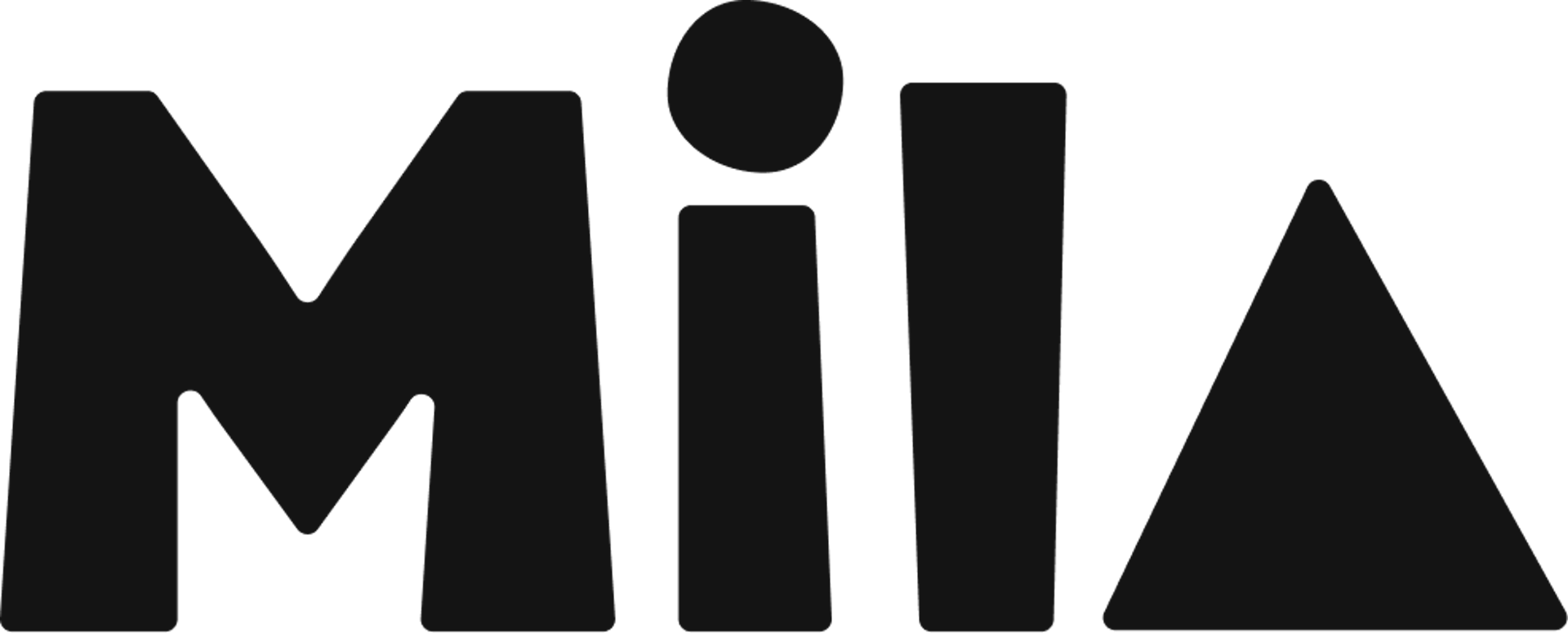 Wonky letters spell Mila