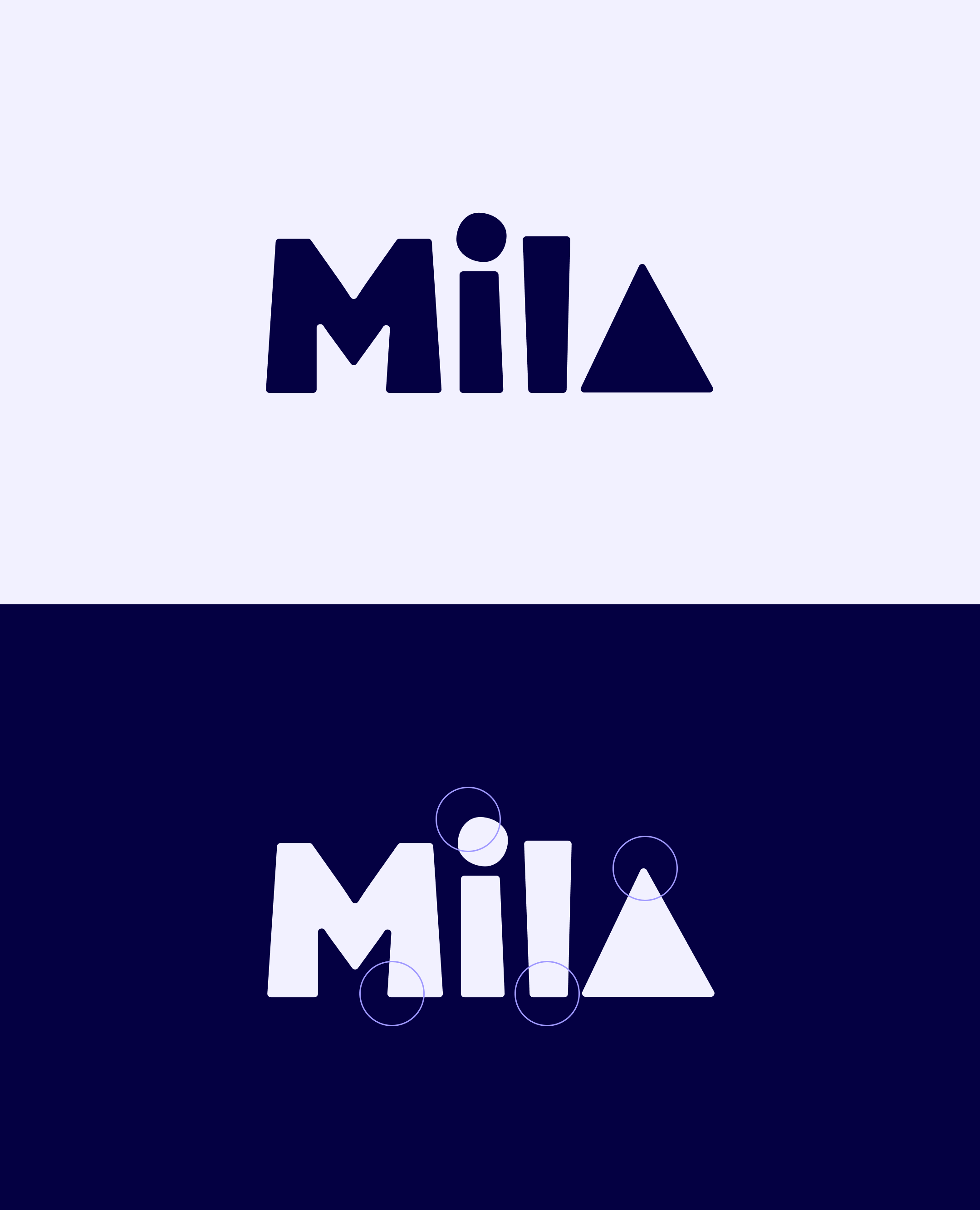 the Mila logo on a purple background