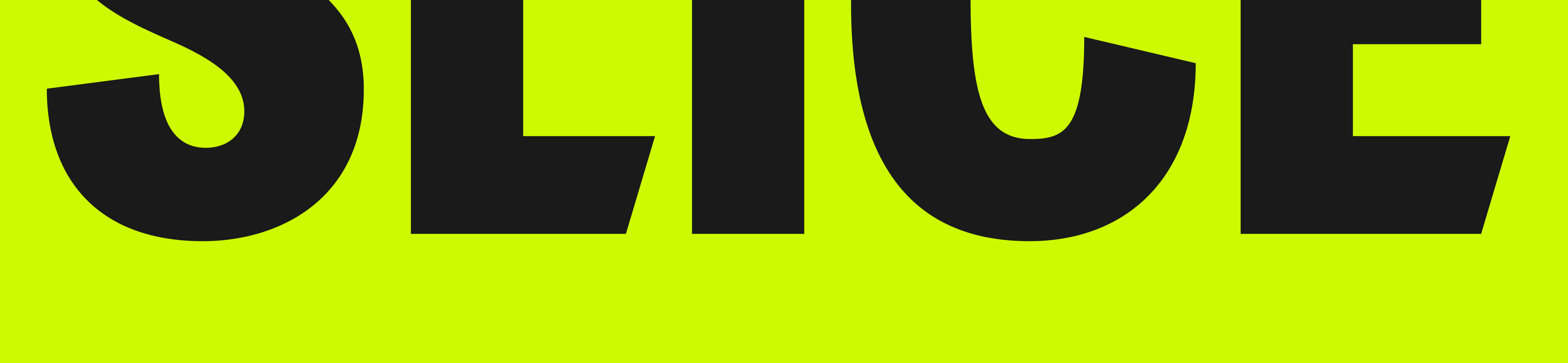 Slice logo cut in half horizontally, showing only the bottom half