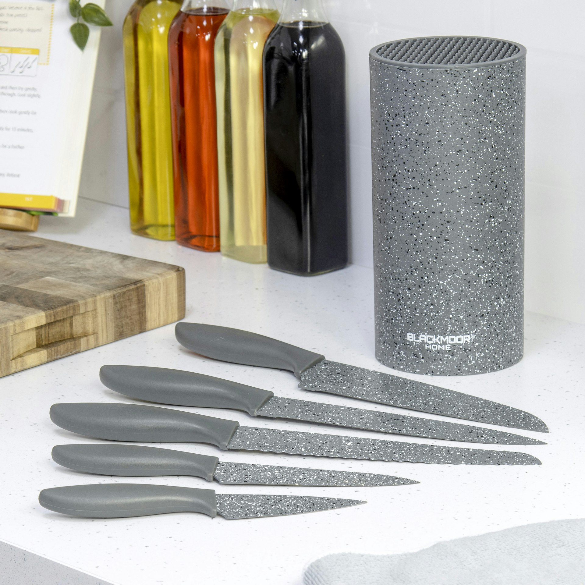 Best Selling 5pc Grey Knife Set Back in Stock Blackmoor