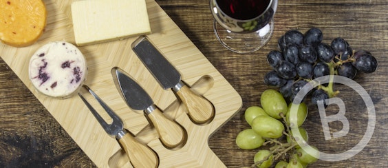 blackmoor cheeseboard and cheese knife set