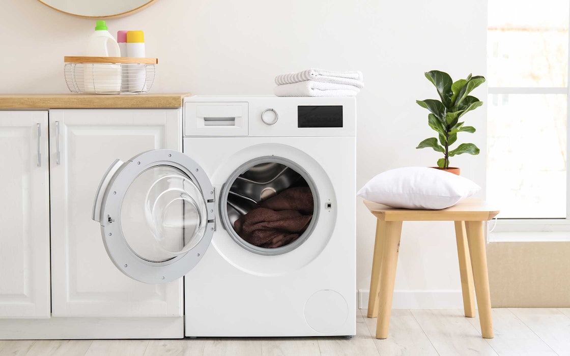 washing a pillow in washing machine