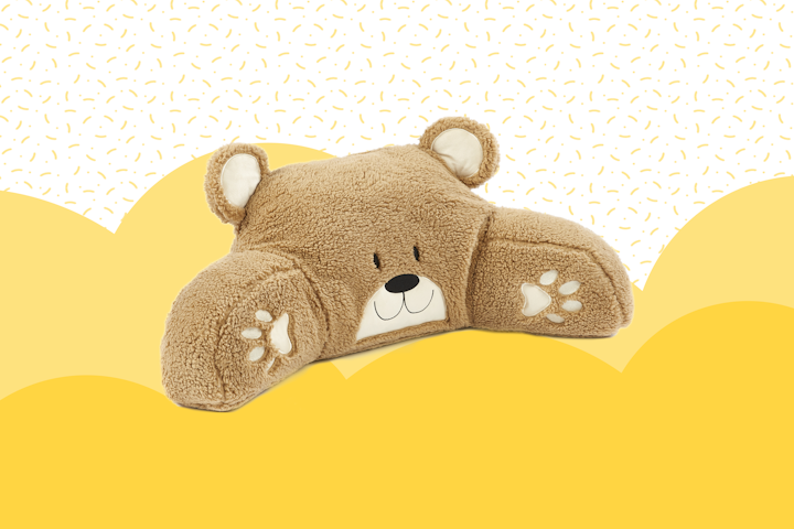 Kids Teddy Fleece Bear Cuddle Cushion