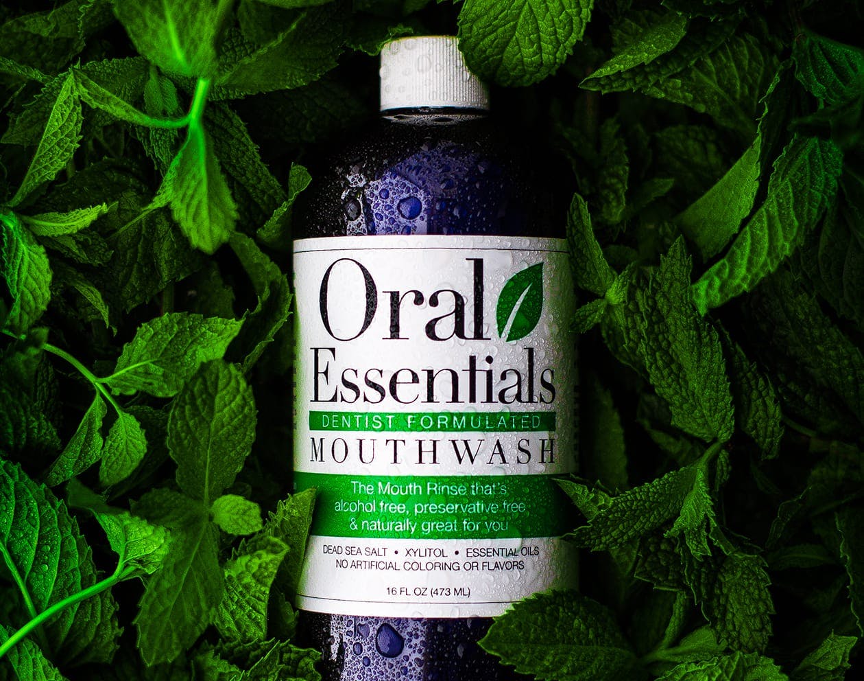 a photo of oral essentials product