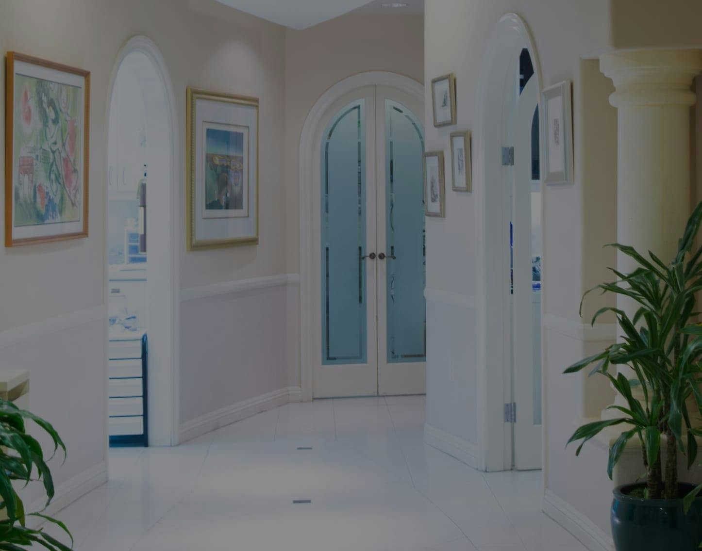 Hallway at Dr. Maddahi's office.