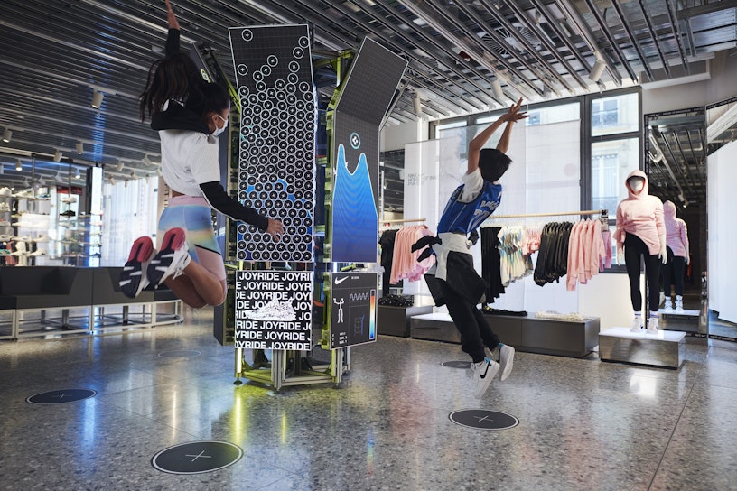 Your body as a controller in Nike's House of Innovation Paris