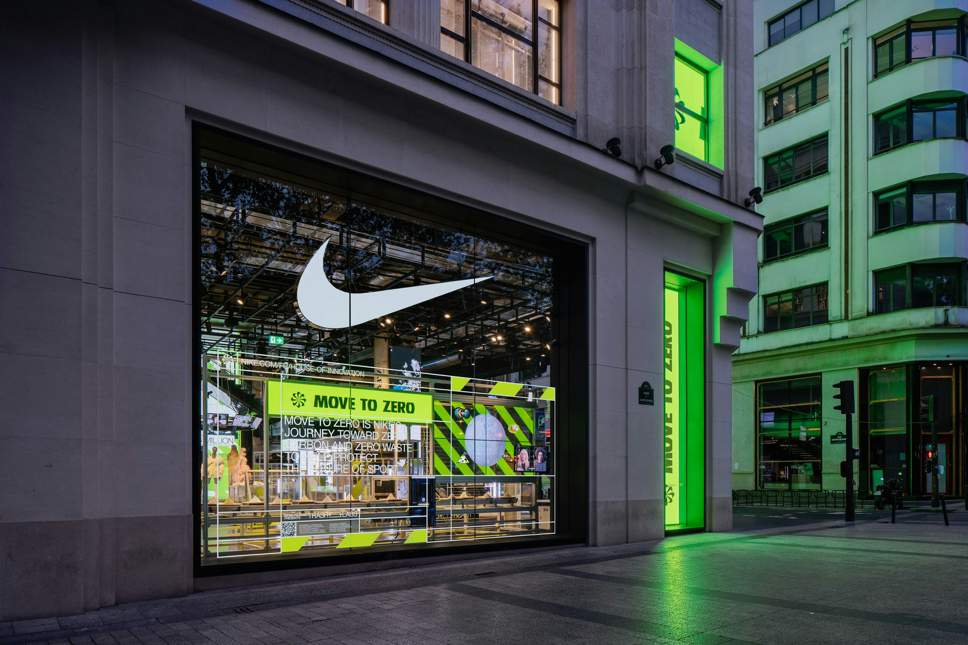 petróleo Emborracharse Para un día de viaje Nike move-to-zero House of Innovation takeover - Random Studio
