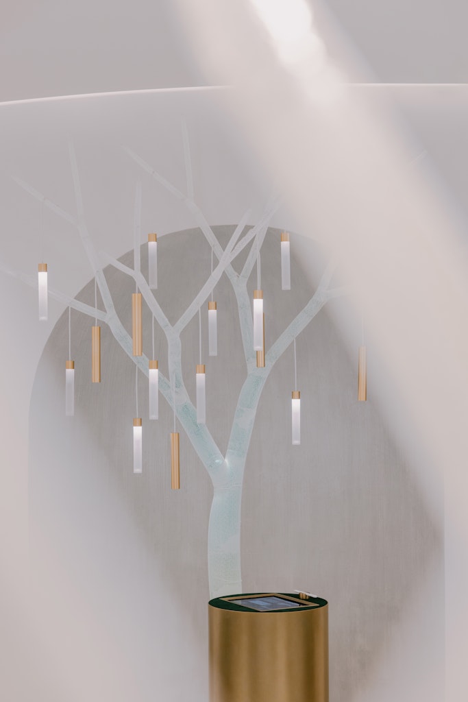 The bridal forest for Boucheron's new flagship store in Tokyo 