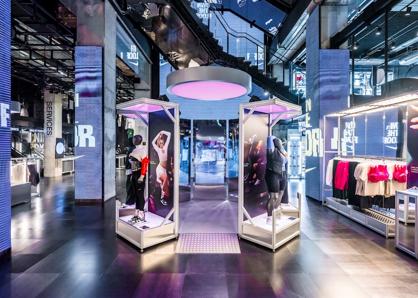 An interactive stage for Nike’s House of Innovation