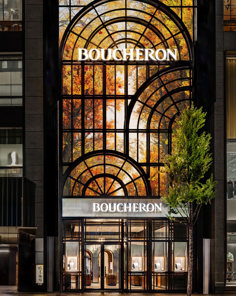 A living facade for Boucheron’s new flagship store in Tokyo