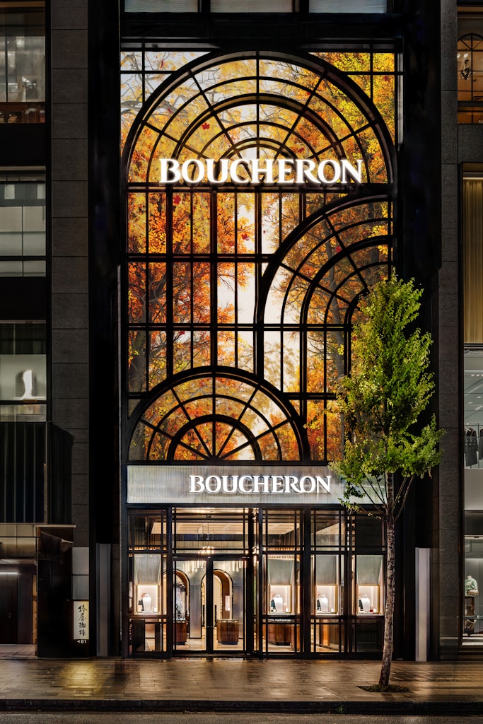 A living facade for Boucheron’s new flagship store in Tokyo