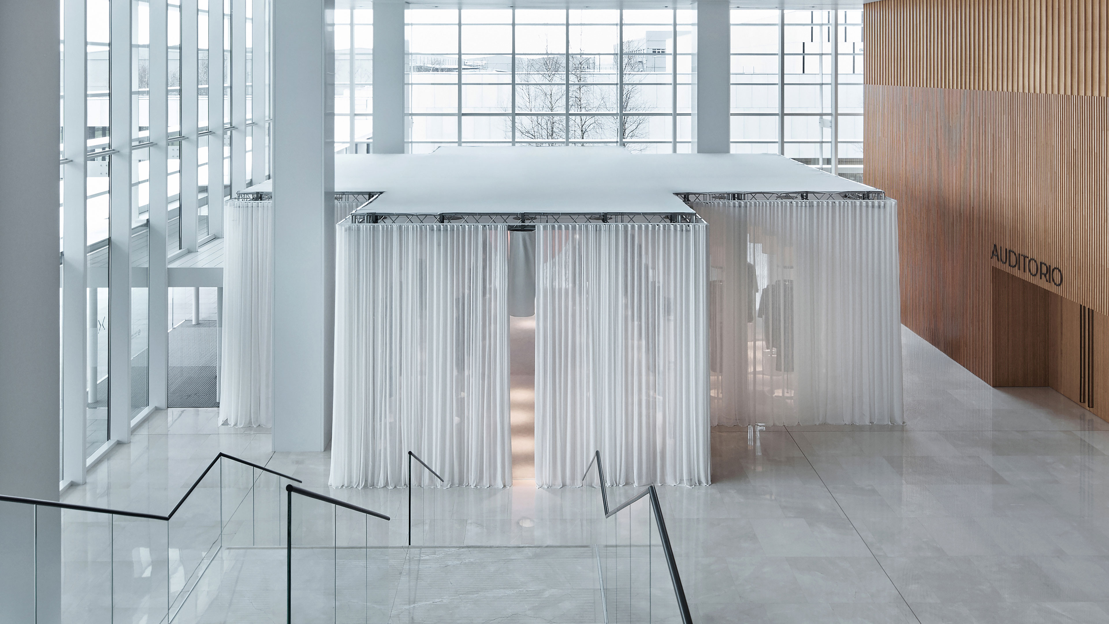 Past and Future fabrics exhibition for Zara - Random Studio