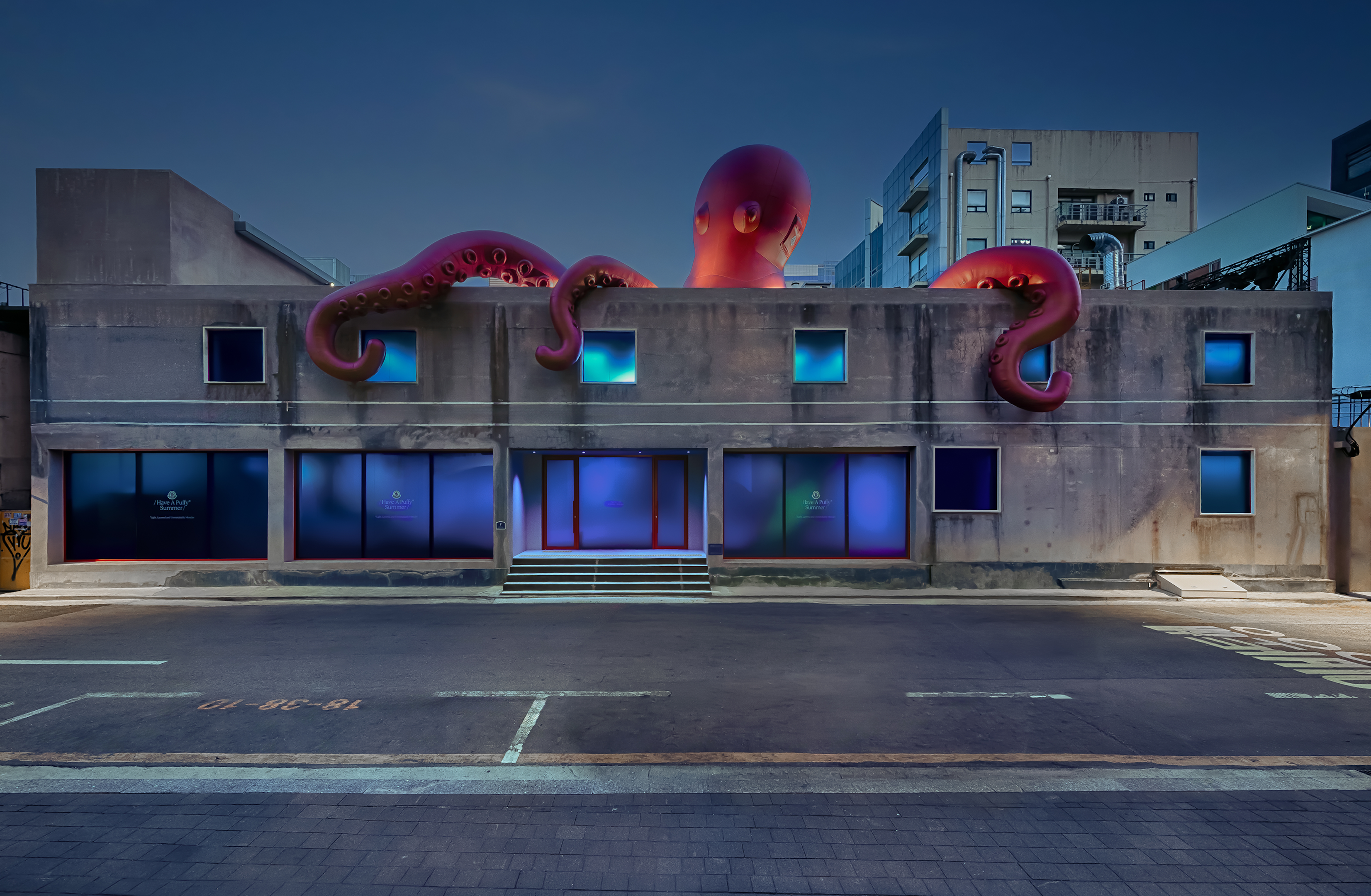 An Underwater Pop-Up for Moncler’s Puffy Summer - Random Studio