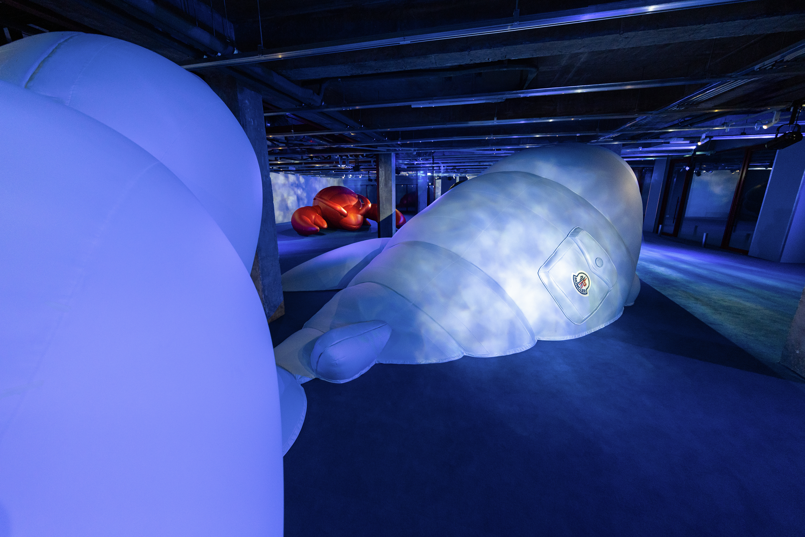 An Underwater Pop-Up for Moncler’s Puffy Summer - Random Studio