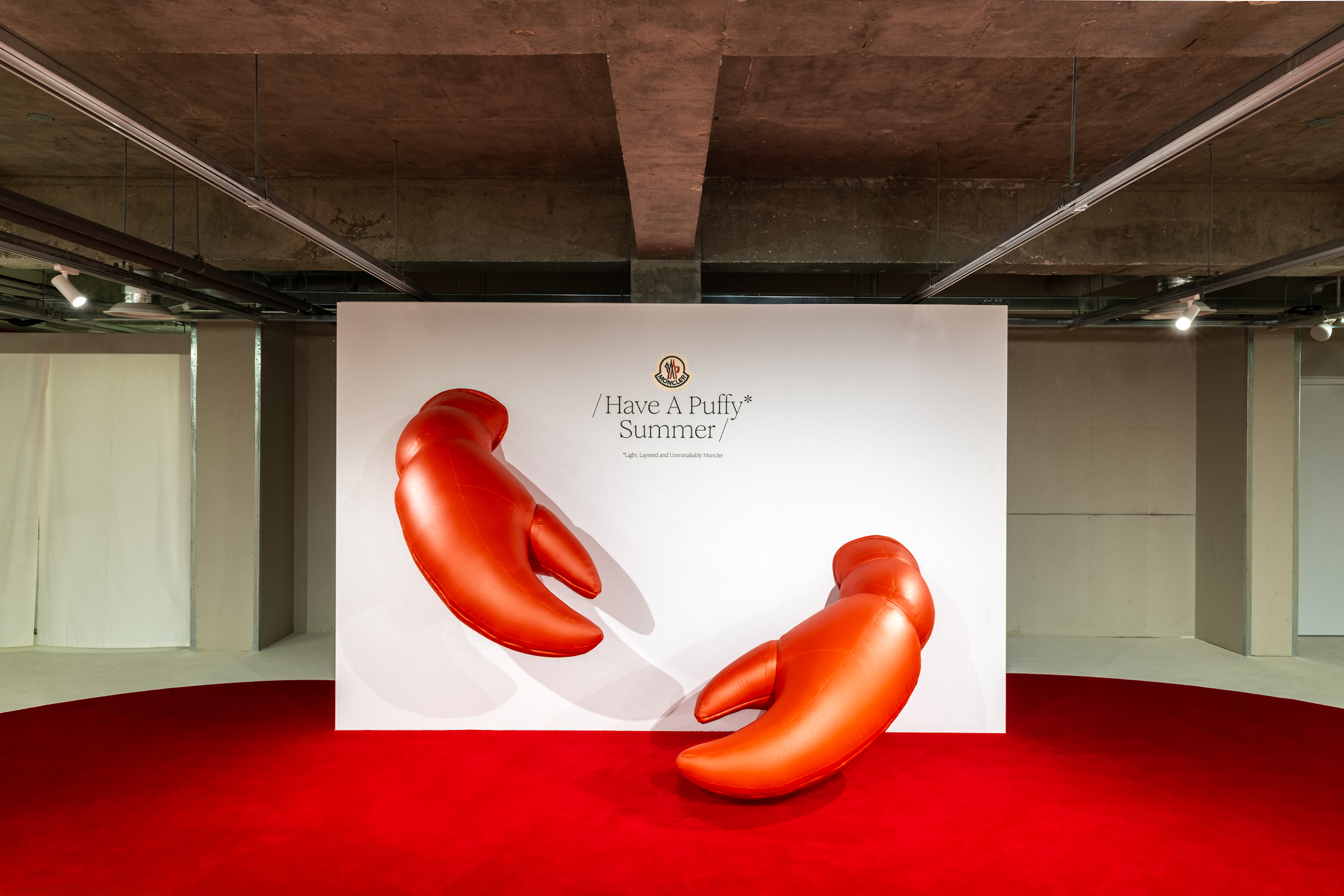 An Underwater Pop-Up for Moncler’s Puffy Summer - Random Studio