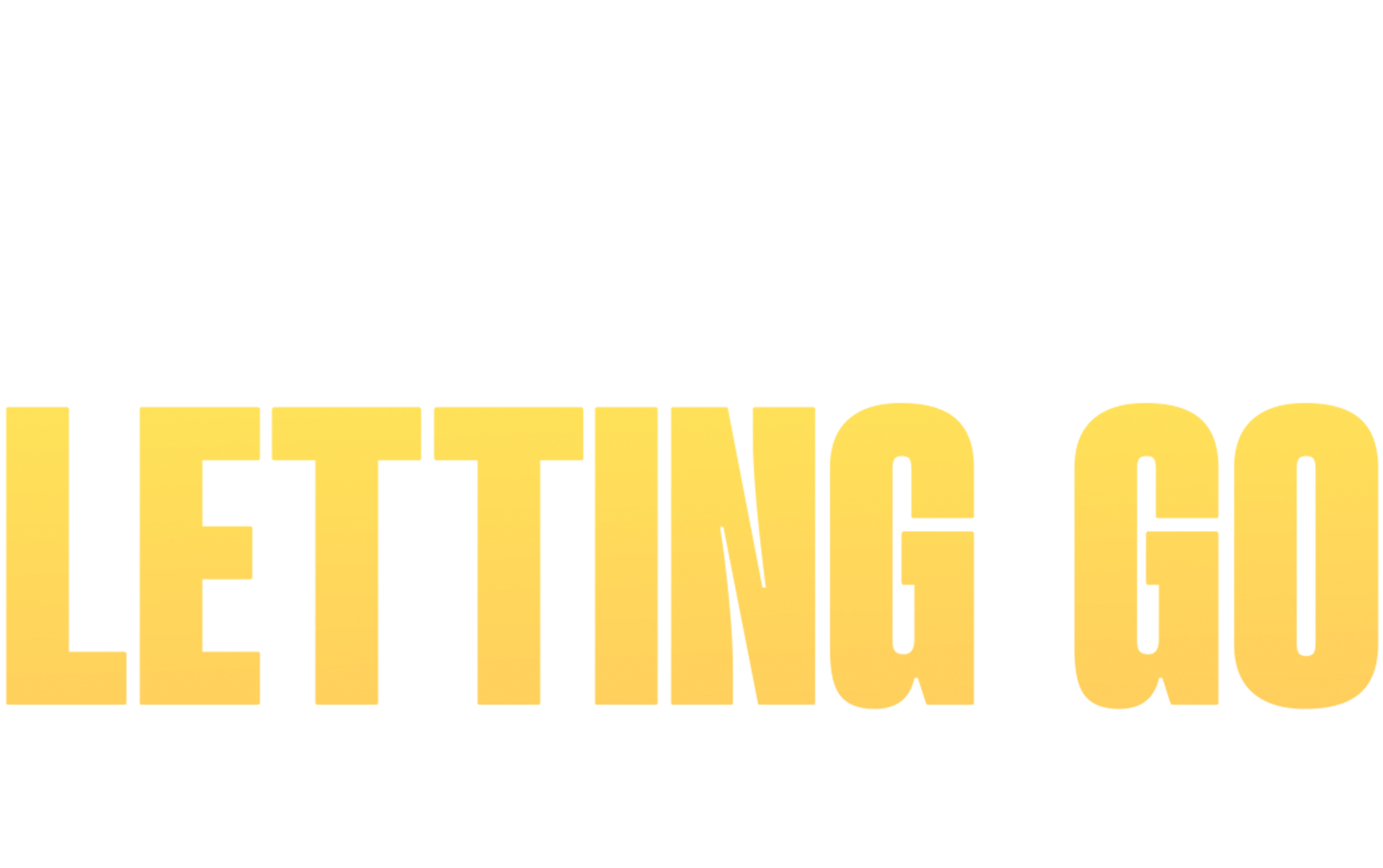 A Lesson In Letting Go