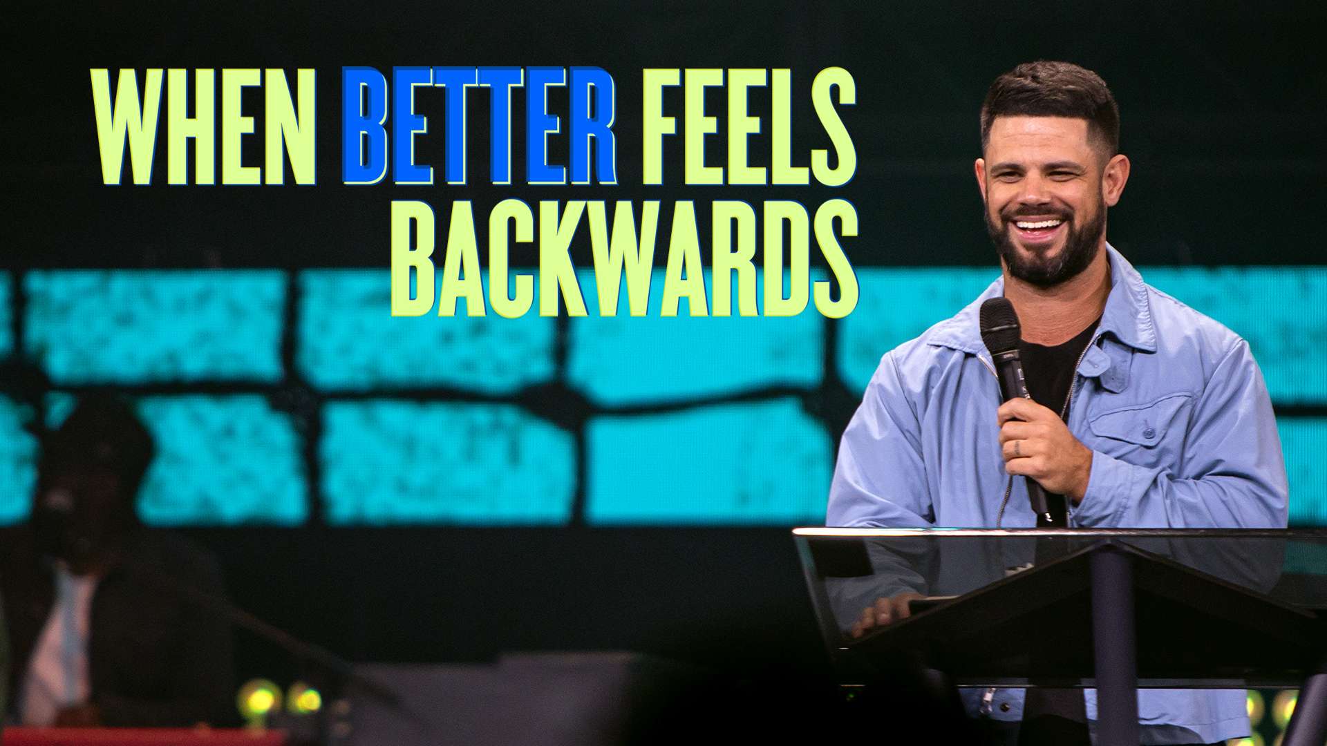 Pastor Steven Furtick preaching "When Better Feels Backwards" at Elevation Church Pastor Steven Furtick preaching "When Better Feels Backwards" at Elevation Church