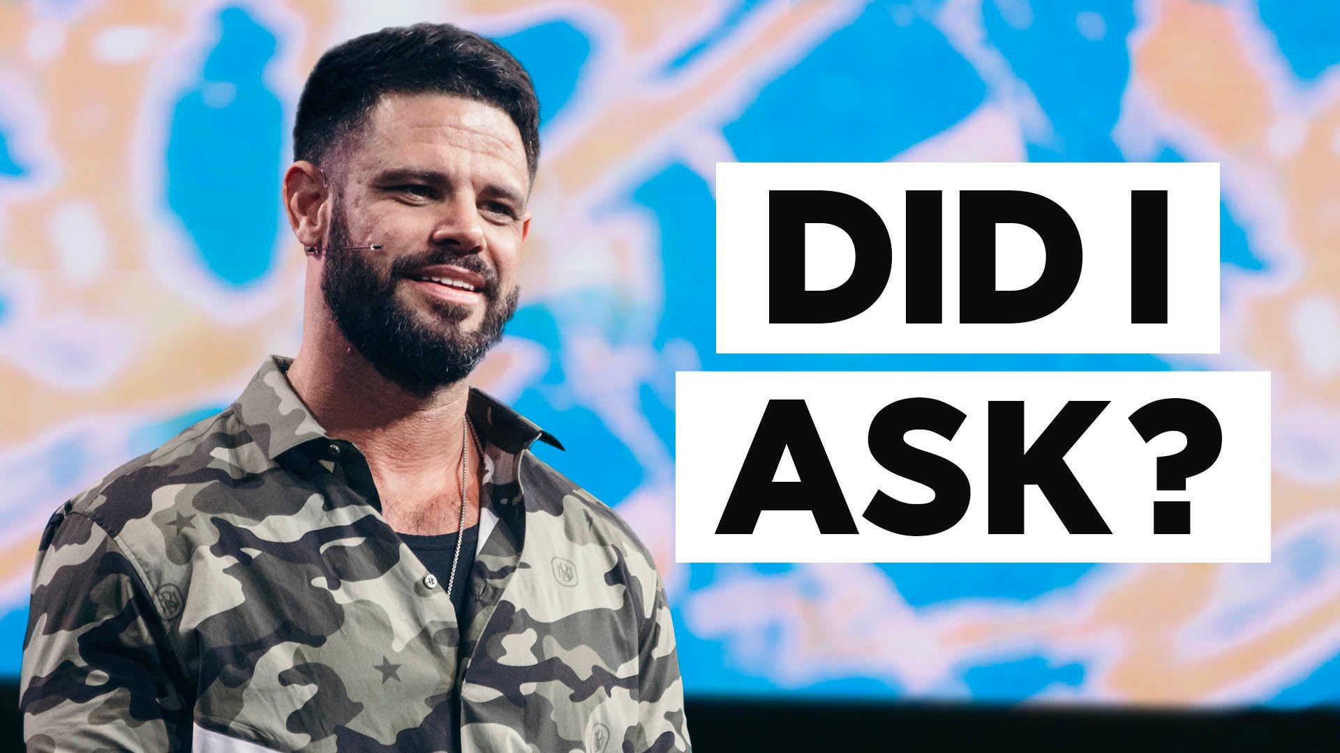 Pastor Steven Furtick preaching "Did I Ask?" at Elevation Church Pastor Steven Furtick preaching "Did I Ask?" at Elevation Church