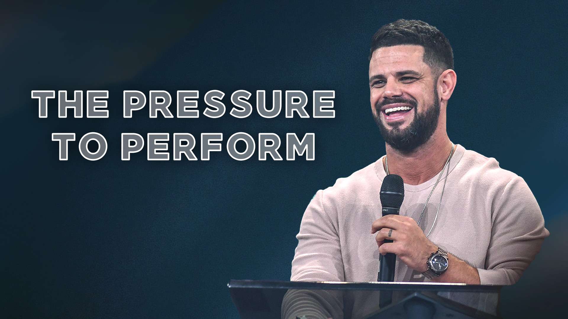 Pastor Steven Furtick preaching "The Pressure To Perform" at Elevation Church Pastor Steven Furtick preaching "The Pressure To Perform" at Elevation Church