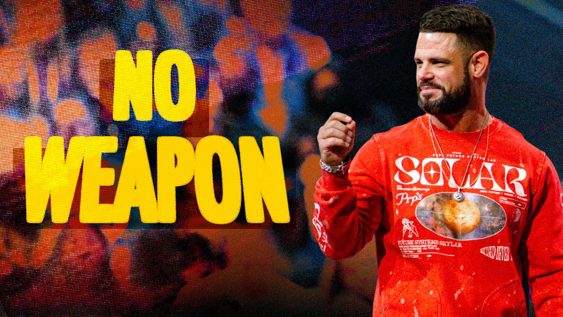 Pastor Steven Furtick preaching "No Weapon" at Elevation Church Pastor Steven Furtick preaching "No Weapon" at Elevation Church