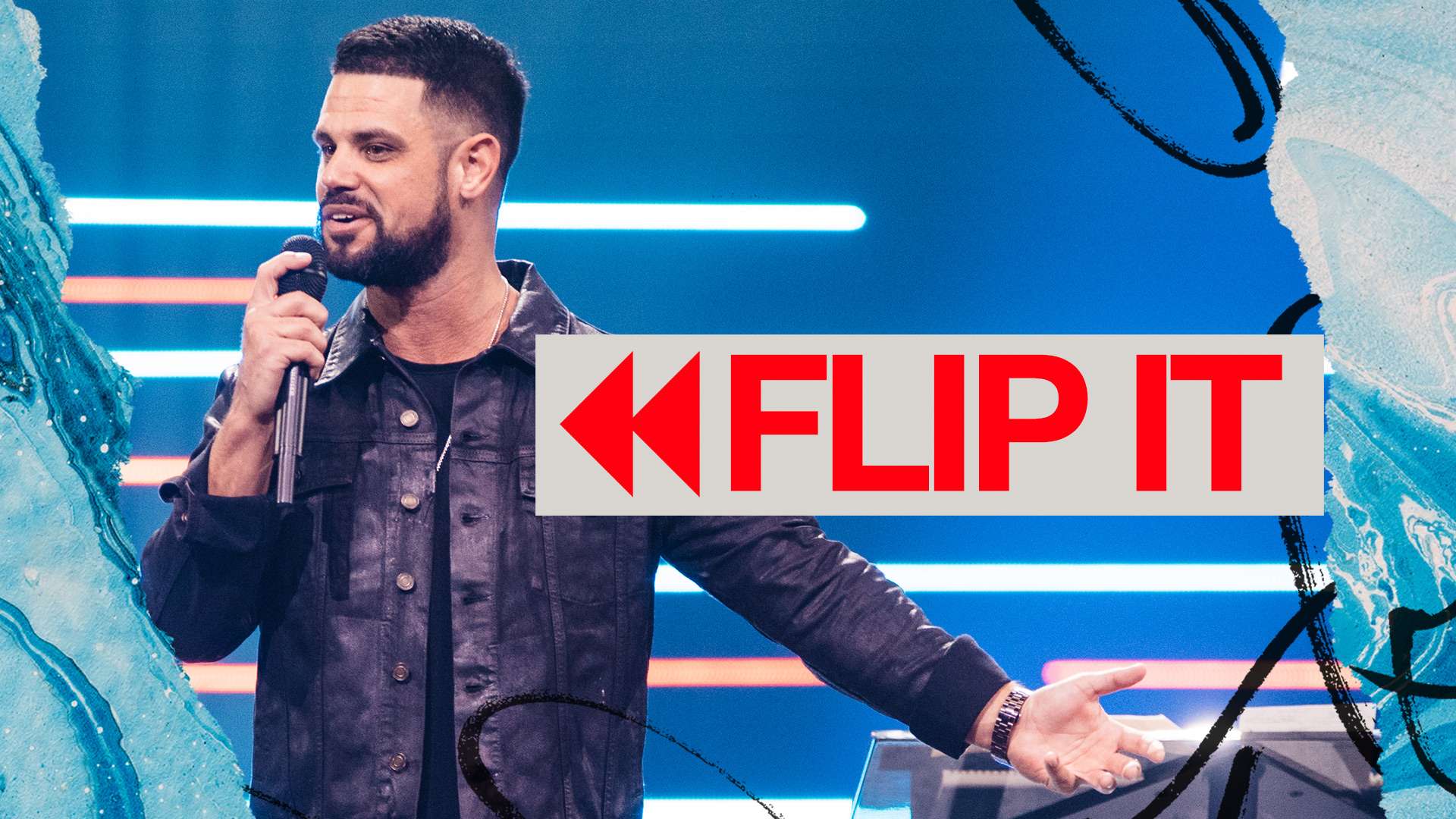Pastor Steven Furtick preaching "Flip It" at Elevation Church