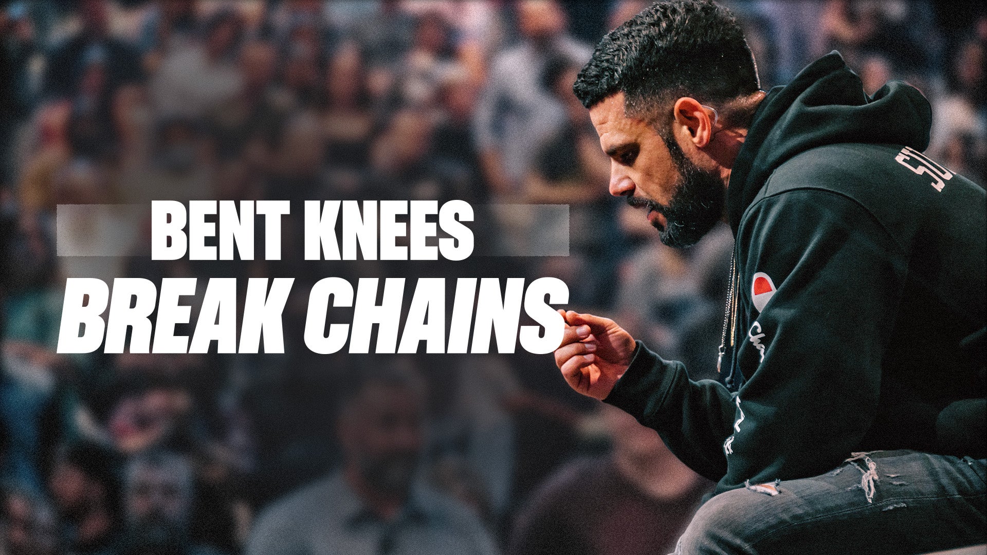 Pastor Steven Furtick preaching "Bent Knees Break Chains" at Elevation Church Pastor Steven Furtick preaching "Bent Knees Break Chains" at Elevation Church