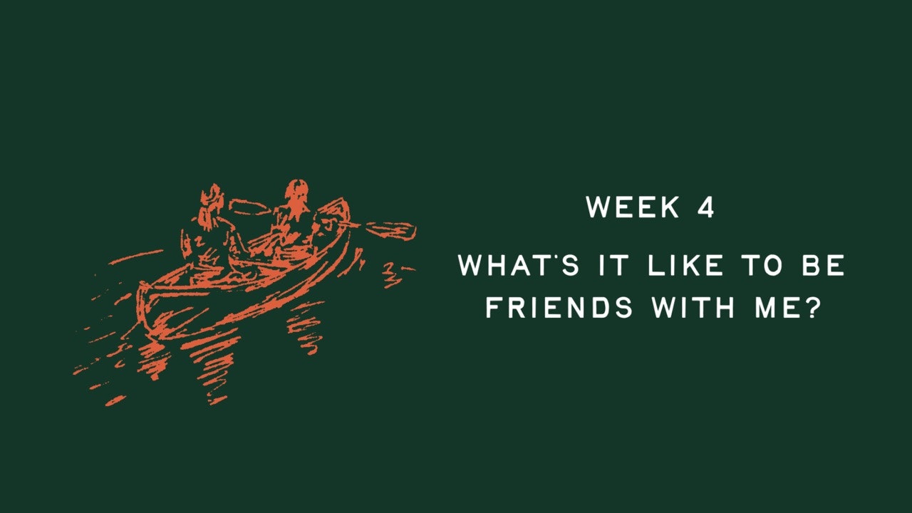 Week 4 - What's it like to be friends with me?
