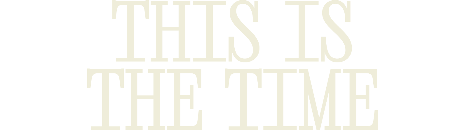 This Is The Time  (Jonathan Josephs)