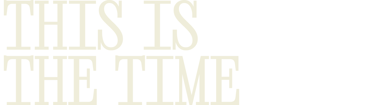 This Is The Time  (Jonathan Josephs)