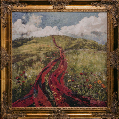 The single cover for Tiffany Hudson's latest single release, "The Wonderful Blood," available now.