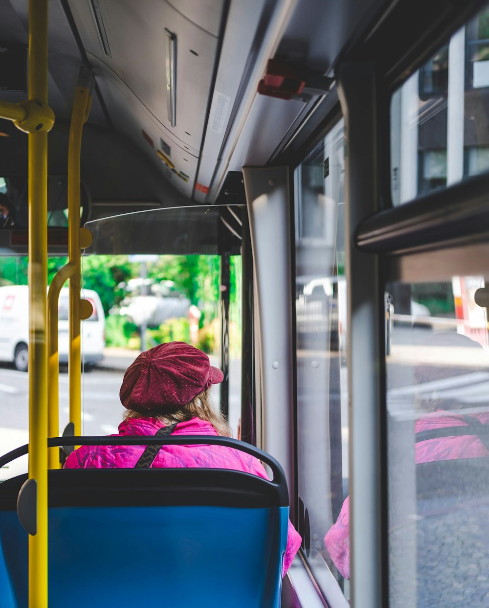 Lady Riding Bus 