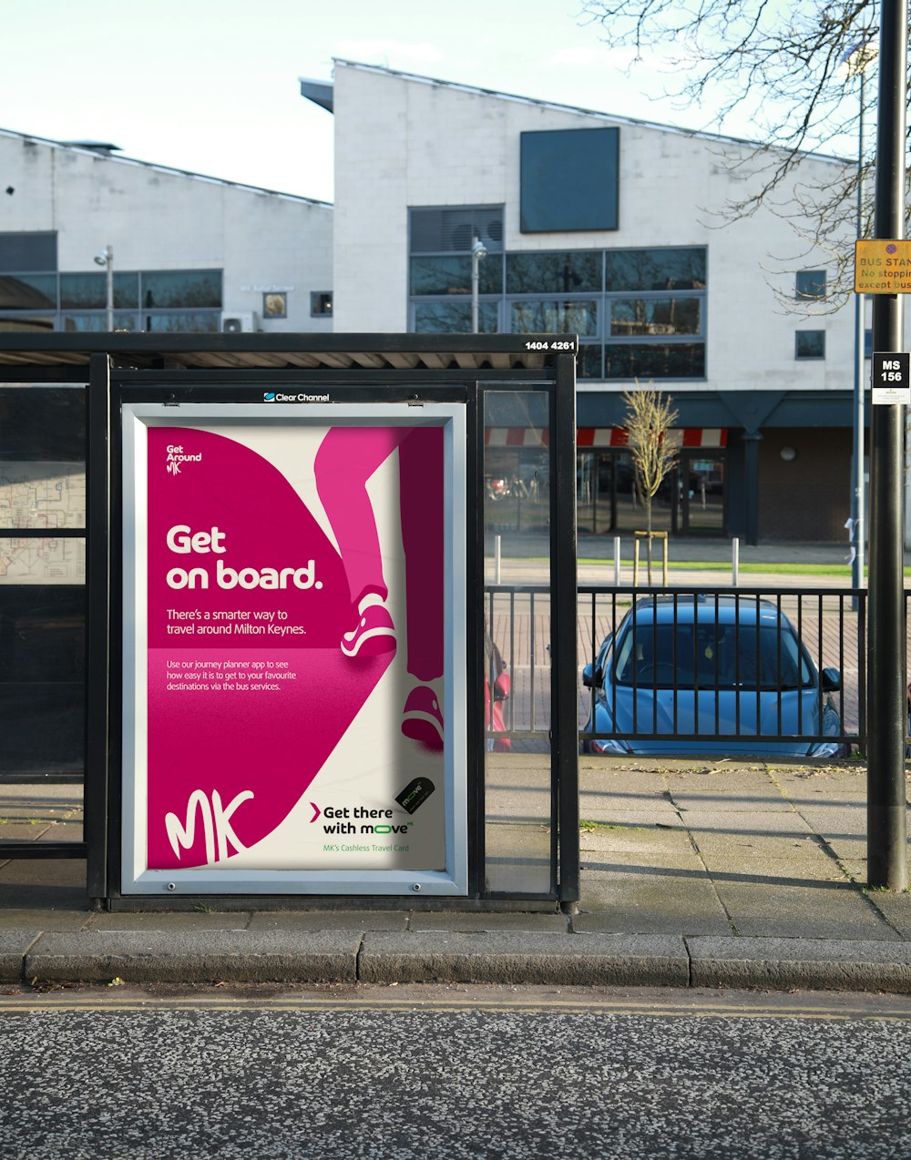 Bus Stop Poster - Get Around MK