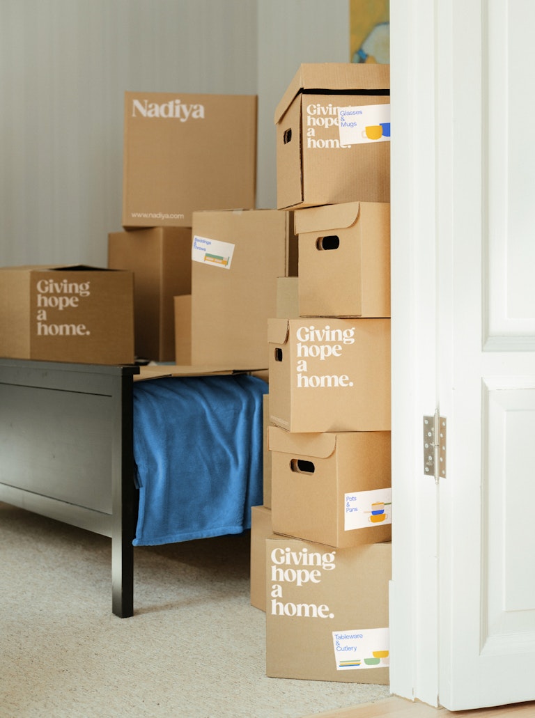 Nadiya Moving In Boxes