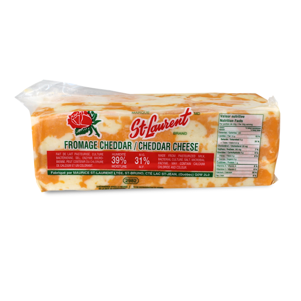 Fromage cheddar marbré