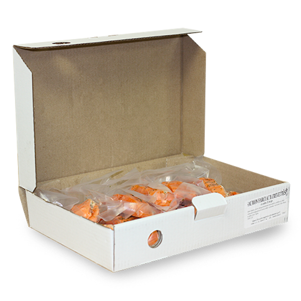Saumon farci aux crevettes