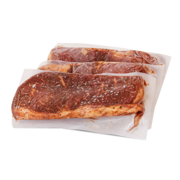 Steak mariné
