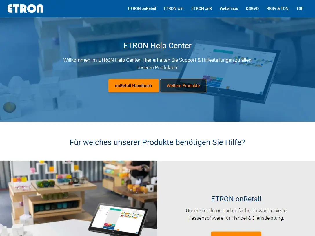 ETRON Help Center