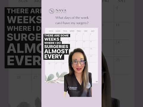 Dr. Vargason talking about days she can perform surgery