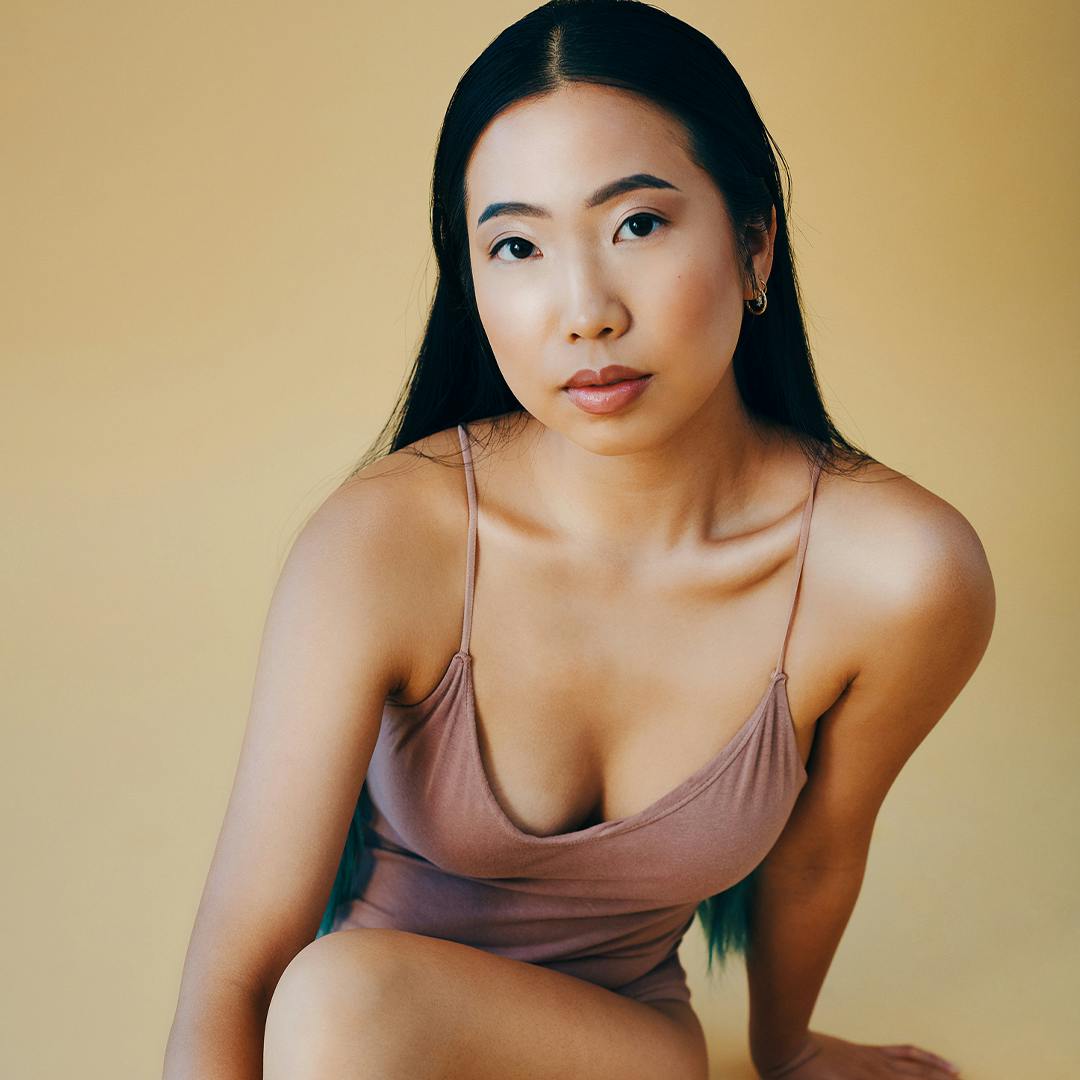 Woman wearing a bodysuit