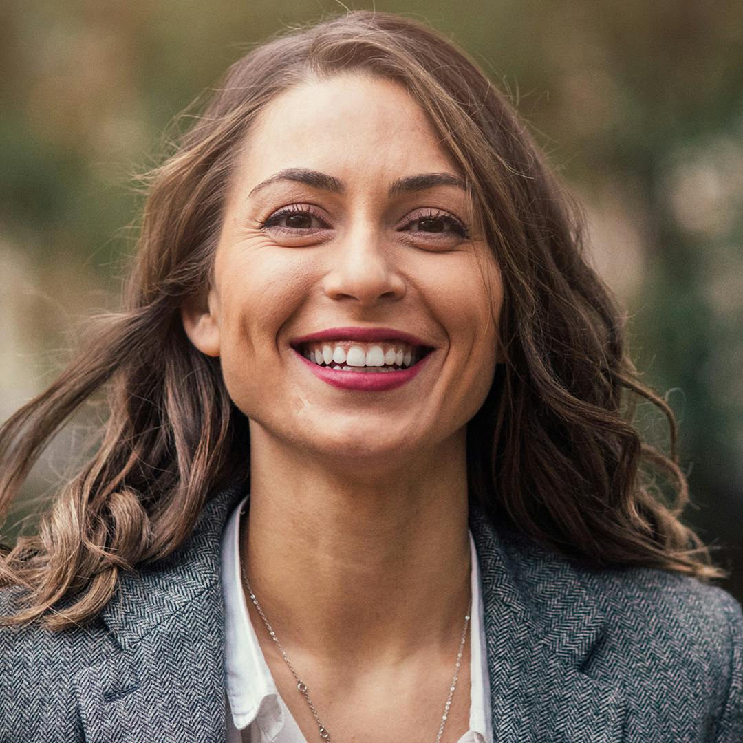 Woman smiling