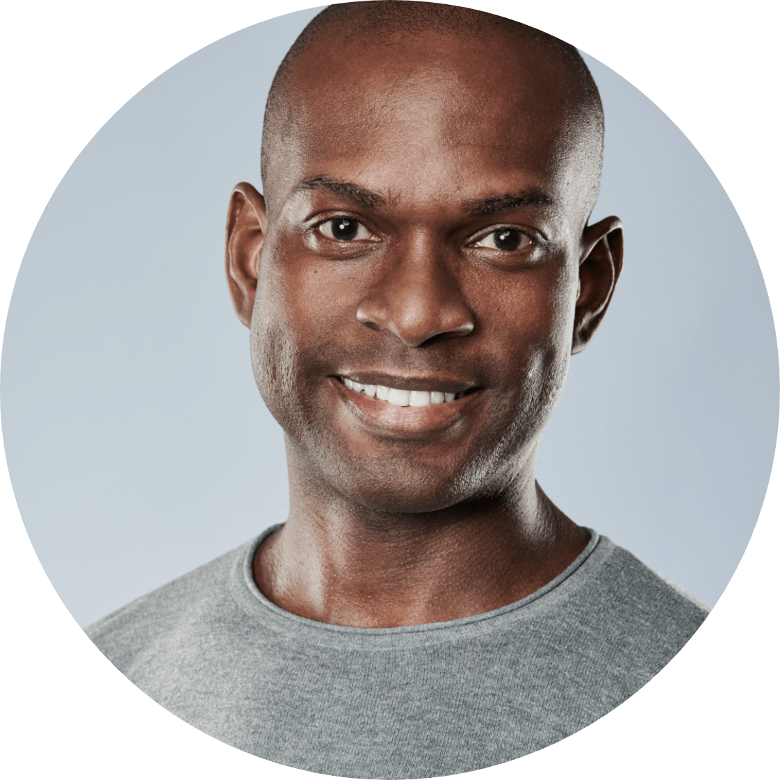 close up of handsome black male model