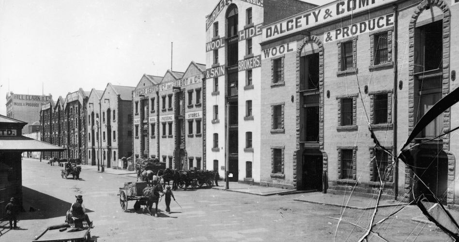 Wool stores, 1880