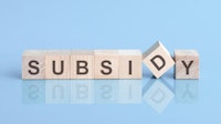 blokjes met de letters subsidy