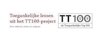 Voorblad Rapport Toegankelijke lessen uit het TT100-project
