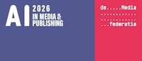 AI 2026 in Media & Publishing en het logo van De Mediafederatie